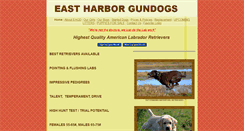 Desktop Screenshot of eastharborgundogs.com